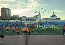 Клепиковские школьники вывели на поле игроков «Рязань» и «Салют»