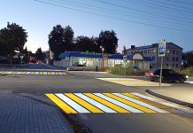 В Спас-Клепиках заработал проекционный пешеходный переход